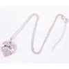 Подвесные ожерелья женский ювелирный ожерелье для колье для BFF Heart Charm Mimi написано кристаллы Mujer Moda Zin