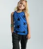 Tshirts nu Kids Summereseveless Cool Boys Clotes Cartoon Printed Fashion Designer Children Curage Vest230427