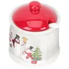 Organisation Weihnachten Zuckerkeller Gewürz Salzglasbehälter Spender Schüssel Wörter Shaker Box Urlaub Pfeffer Pots Keramik Speicher