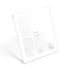 Рамки из акрила, прозрачная магнитная рамка с 6 сетками, гладкий держатель для дисплея для дома, спальни, столик для маленьких карточек