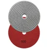 Polijstpads Tampone per lucidatura diamantato da 150 mm Carta vetrata bagnata Strumento 6" per la macinazione di calcestruzzo, pietra, marmo, granito, controsoffitto, confezione da 7 pezzi