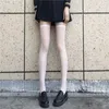 Women Socks Sexy Ultra-thin Solid Color Over Knee Stockings Summer Black White Elastic Transparent High Japanese Lolita