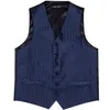 Gilet 4pc Set Mens Silk Vest Party Wedding Bleu Plaid Solid Floral Waistcoat Gite Pocket Square Tie Slim Cost Barry.BM2013