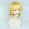 アニメの衣装Kurapika Kurta Cosplay Wig Anime Hunterhunter Kurapika Golden Wigs Rings Earrings Prop耐熱パーティーウィッグス +無料のかつらキャップZLN231128