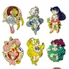 Accessoires de dessin animé Sailor Moon Broche Pins Émail Métal Badges Épinglette Broches Vestes Jeans Bijoux De Mode Drop Livraison Bébé Ki Dh2Fo