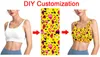 Tops cloocl colete esportivo diy feminino sutiãs esportivos personalizar 3d impresso regatas yoga correndo feminino sutiã de fitness transporte da gota