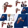 Acessórios dos desenhos animados Jesus eu vi que broches personalizados crachá mochila lapela colar crianças amigos presentes jóias entrega gota bebê materni dhnzr