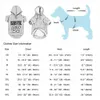 Lanternes Vêtements pour animaux de compagnie Sweat à capuche personnalisé Bouledogue français Chiot Manteau Sweat Coton Hiver Chien Chat Vêtements pour petits et grands chiens Chihuahua