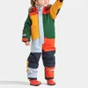 Down Coat Enfants Ski Combinaison Costume Garçons Filles Automne Hiver Coupe-Vent Chaud En Plein Air Polaire Veste Pantalon Enfants Ski Snowboard 231128