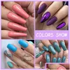 Nail Gel 8.5Ml Glitter Uv Polish 100 Colors Spring Summer Color Varnishes Sequins Soak Off Hybrid Lacquers Varnish Colorf Nails Diy Ar Dhhgh