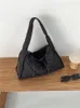 Avondtassen Zacht nylon hobo-schouder voor dames Designer grote capaciteit quilten handtassen casual reizen canvas gewatteerde onderarmtas