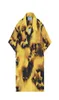New Spring Summer Bowling Shirts Mens Fashion Couture Gold Baroque Print Shirts Casual Button Down Short Sleeve Hawaiian Shirt Sui3289807