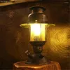 Bordslampor JW_American Retroiron Art Edison för vardagsrum Iron Keronome Lights Bedside Desk Reading Equtures