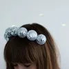 Outros suprimentos para festas de eventos Disco Ball Headdress Party Tiara Headpiece Festival Crown Jewelry Headband Acessórios para NYE Hair Decor 70' Carnaval Costumes 231127