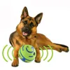 Brinquedos brinquedo do cão diversão riso sons bola pet gato cão brinquedos silicone saltando brinquedo interativo bola de treinamento para pequenos cães grandes