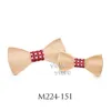 Neck Ties Fashion Chic Father Son Wood Bowtie Men Women Kid Pet Butterfly Suit Tuxedo Party Dinner Wedding Cravat Gift Creative Accessory 231128