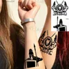 Tatuaggi Adesivi Disegni Colorati Nero Piccolo Dente Di Leone Piedi Moda Tatuaggi Temporanei Per Le Donne Piuma Adulta Spartano Realistico Tatuaggio Finto Body Art Tatoo DecalL