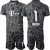 Club Team Men 22-23 Soccer Goalie 26 Sven Ulreich Jerseys Set Goalkeeper Long Sleeve GK Oliver Kahn Sepp Maier Pfaff 1 Manuel Neuer Football Shirt Kits Custom BaiRen