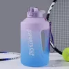 Water Bottles 2000ml/1500ml Motivational Water Bottle Direct Drinking Time Tomatodo Marker Large Jug Handle Outdoor Gym Fitness Summer 230428