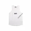 Ess varumärke t shirt bokstav tryckt tank top bomull mode casual andase man tanktop gym kläd män toppar för sommar 2 färger svart vit tshirt storlek s-xl