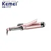 Curling Irons High Power 72w Big Barrel Curling Iron Km-1717 Ionic Ceramic Temperature Adjustment Portable Curling Iron Hair Curler Q231128