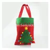 Kerstdecoraties 25x20cm Candy Bags Kids Geschenken Prachtig Xmas Party Decor voor Home Nieuwjaar Present Packet Santa Claus 4 Styles DHX15