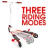 Kick Scooters X Karver Pro Light-Up 3-in-1 Drifting Modes Swing Scooter for Kids 8 Years + Unisex Kick Scooters