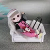 Bambole 16 cm 112 Bjd Doll di alta qualità 13 mobili snodabili con vestiti parrucca lunga vestire casa da gioco giocattoli di plastica fai da te per ragazze regalo 230427