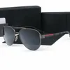 Luxus-Designer-Sonnenbrille für Herren Designer-Sommerbrille polarisierte Brille schwarz Vintage übergroße Sonnenbrille von Damen männliche Sonnenbrille mit Box