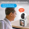 Videochiamata Telecamera Wifi 1080P con schermo Home AI Smart Audio bidirezionale Baby Monitor CCTV Telecamera di sicurezza di sorveglianza senza fili