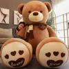 Poupées en peluche Big Huggable de haute qualité 4 couleurs ours en peluche avec écharpe animaux en peluche jouets en peluche poupée oreiller enfants amoureux anniversaire bébé cadeau 231127