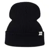 Bérets mode couleur unie chapeau automne hiver en plein air Hip Hop tricoté chaud chapeaux coupe-vent sauvage décontracté casquettes