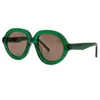 Sunglasses 2023 Retro Round Big Frame Women Street Colorful Classic Design Glasses