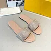 Designer Women Sandals Slippers sequin color diamond decoration Leather Material F metal material Logo Fashion Casual Shoes Beach Sandals with Box and Dust Bag