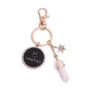 Twelve Constellations Key Ring Star Moon Tassel Key Chains Friendship Couple Gifts DIY Jewelry Handmade