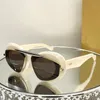 Lunettes de soleil design pour femmes sacoche Qualité de luxe LW4012 Cadre décoratif galvanisé Petites lunettes de soleil de luxe pour hommes boîte originale classique