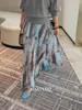 Skirts Tie Dyed Skirt Long Women Clothing 2023 Y2k Fashion Korean Style 90s Vintage Dress One Piece Lolita Tulle Pleated Elegant Ruffle