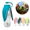 Alimentation 580ml bouteille d'eau Portable pour chien en Silicone souple bol d'eau pour chiens chat voyage en plein air distributeur d'eau potable fournitures pour animaux de compagnie
