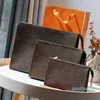 Designer Woman Bag Handbag Purse Clutch Wallet 56 Pouch Cosmetic Cases Women Fashion Flower Checkers2124