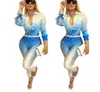 Designer Women Tracksuits Luxury Long Sleeve coat Stand Collar Jackets Pants Leggings 2 Piece Set Outfits Sweatsuit