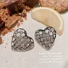 Charm Teardrop Druse Crystal Drop Dangle örhängen för kvinnor Girls Cubic Zirconia Huggie Hoop Earring Smycken Set Christmas Gifts 231128