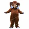 Disfraces de mascota de elefante marrón navideño Halloween Fancy Party Dress Cartoon Personaje Carnaval de Navidad Publicidad Fiesta de cumpleaños Disfraz