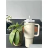 물병 수박 달빛 텀블러 Quencher H2.0 40oz Tumblers Cups Coffee Mugs Cup Outdoor Cam Sile Handle Lid and St P Dhhla