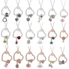 Pendentif Colliers Cubique Zircon Coeur Collier Clavicule Chaîne Argent Couleur Grande Roue Maman Étoile De Mer Charme Pour Femmes Bijoux Cadeau