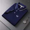 Haftowa koszula polo wysokiej jakości męskiej wysokiej jakości 2023 Summer T-shirt moda TREND Trend Casual Business