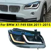 Bilhuvudlampa för BMW X1 F49 LED-strålkastare 2011-20 15 Strålkastare E84 DRL Turn Signal High Beam Angel Eye Lamp