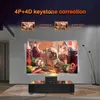 Projectors Xidu Projector 4K Android 9.0 Native Full HD 1080p 15000 Lumens Bluetooth 5.1 Keystone 5G WiFi Daylight Outdoor Home Theatre Q231128