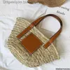 Bolsos de hombro Bolso de playa Casual de ratán Totes de gran capacidad Diseñador de mimbre tejido Bolsos de mujer Playa de verano Bali Bolsos de paja Lady Travel Big Basket Purse