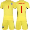 Équipe nationale 23 24 Italia Gardien de but 1 Gianluigi Donnarumma Jersey Ensemble de football Homme Enfants Manches longues Guglielmo Vicario Alex Meret Gianluigi Buffon Maillot de football