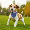 Collari per cani Sciarpa per animali regolabile Asciugamano per saliva Collare a bandana Stampa per gatti Papillon Bavaglino lavabile Accessori triangolari